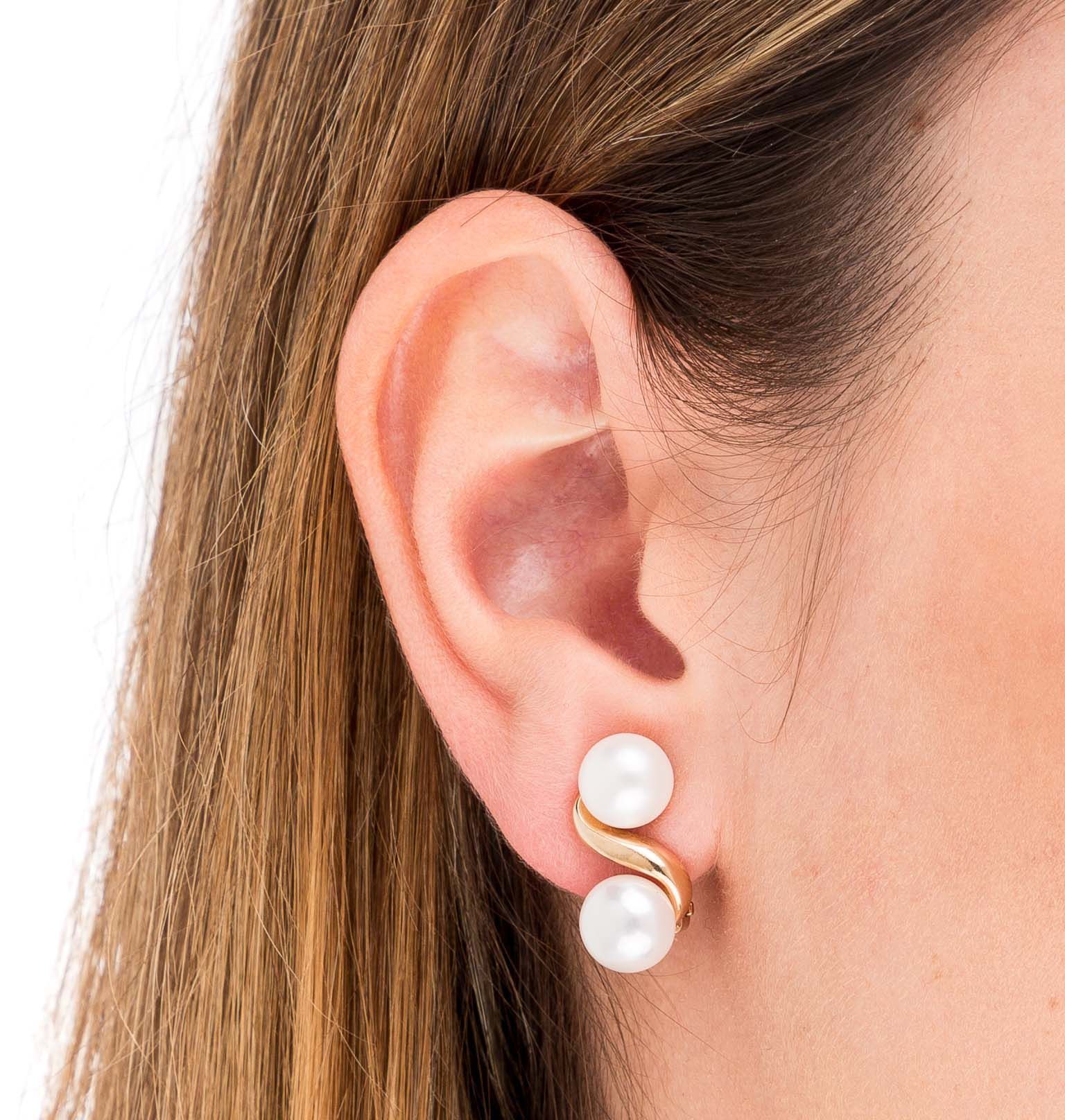 Pendientes Clip Perlas - Imagen 2