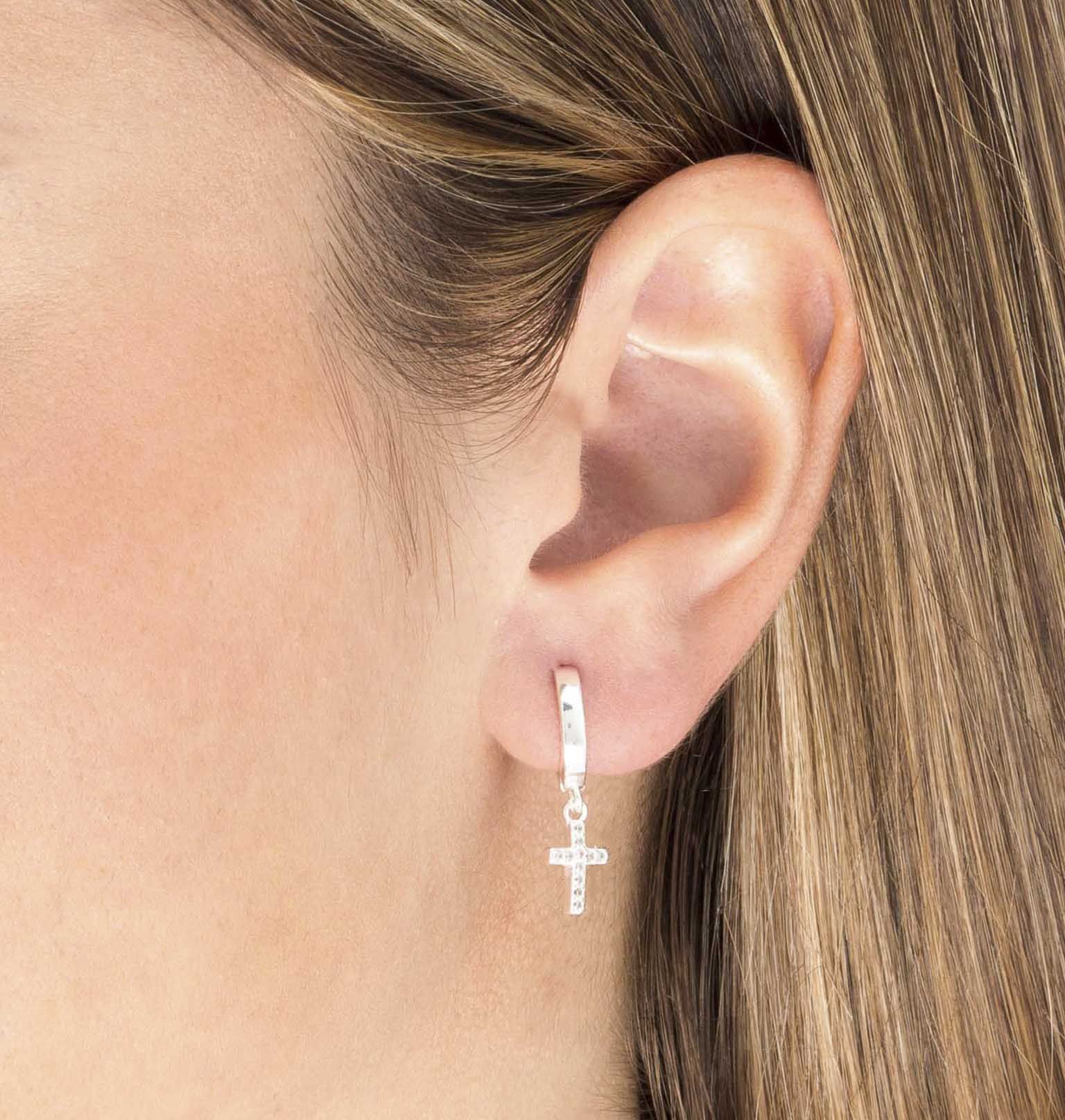 Aro con Cruz y Circonitas - Imagen 2