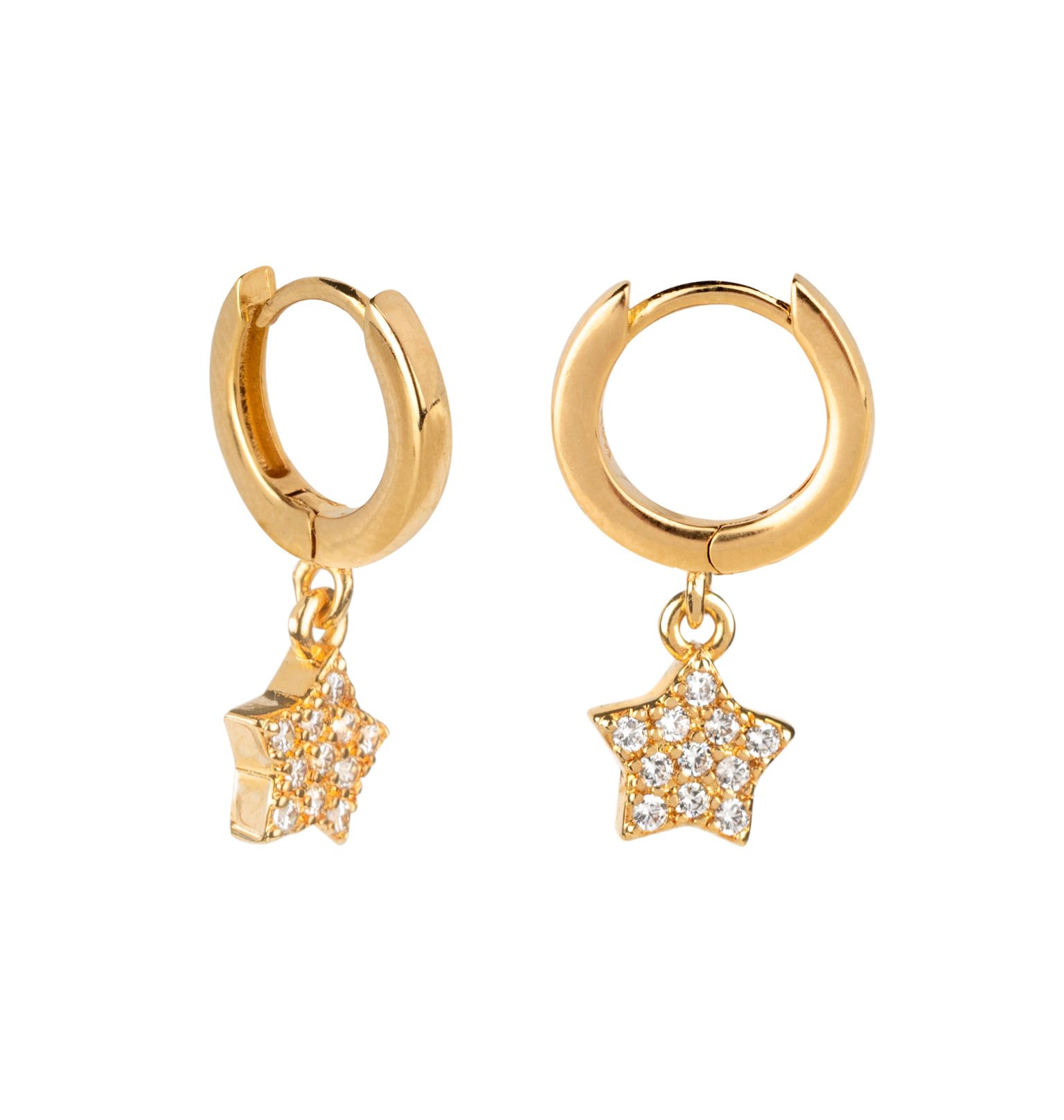 Aro Estrella Chapada y Circonitas