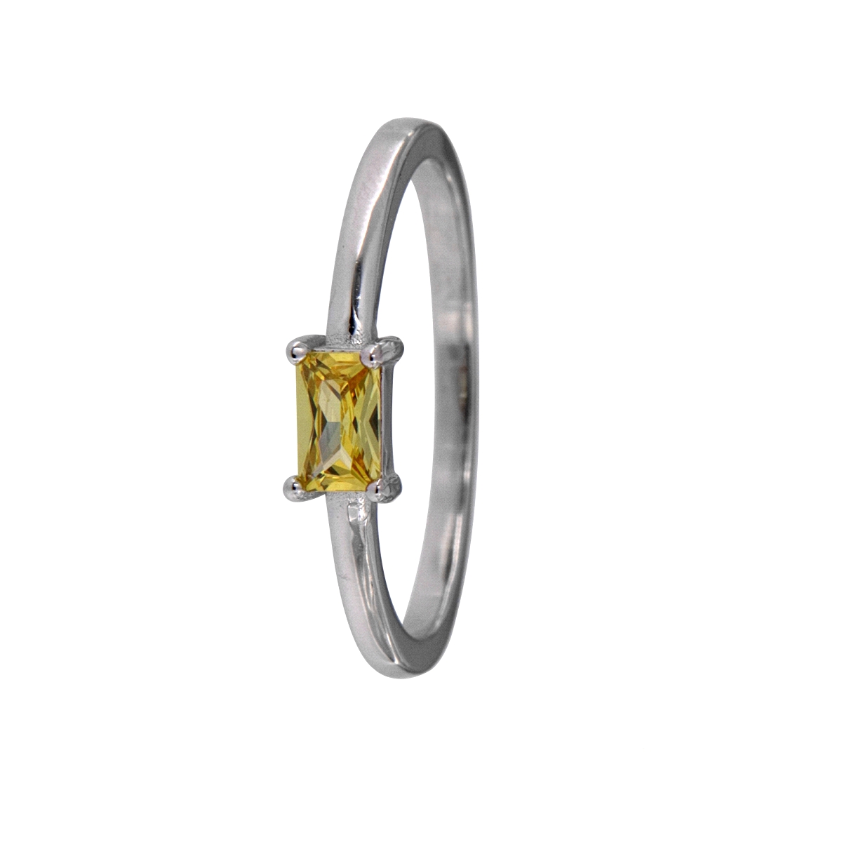 Anillo Plata con Baguette Color - Imagen 6
