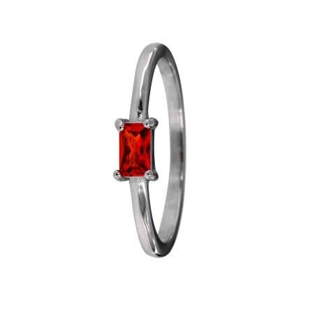 Anillo Plata con Baguette Color - Imagen 10