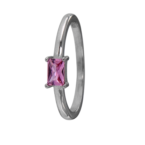Anillo Plata con Baguette Color - Imagen 12