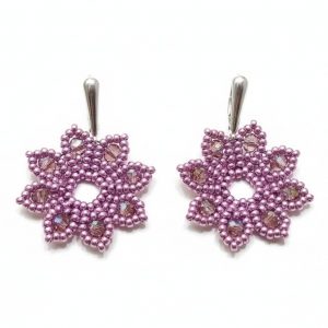pendientes flor
