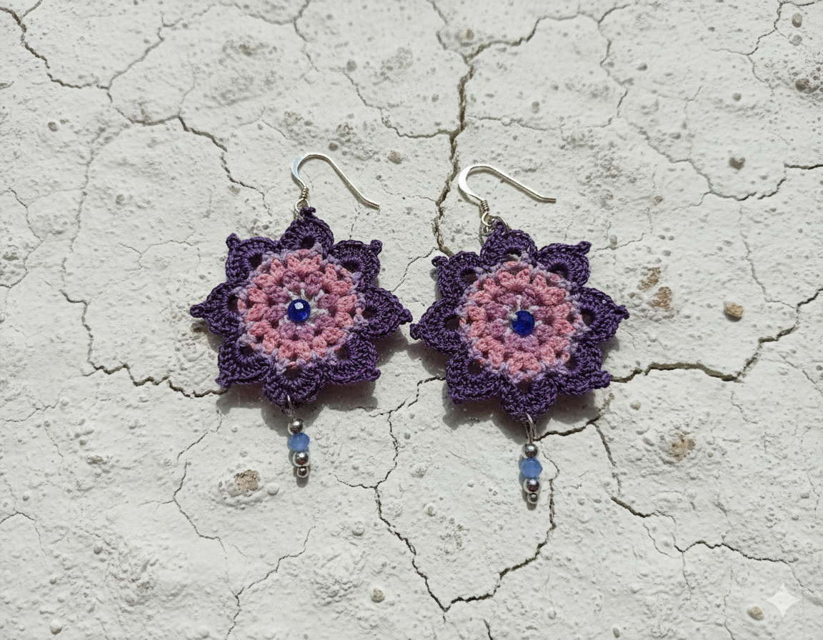 mandala earrings
