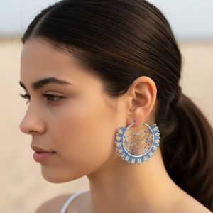 Pendientes Atrapasueños Azul