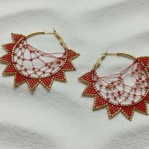 Pendientes Atrapasueños Drac Rojo