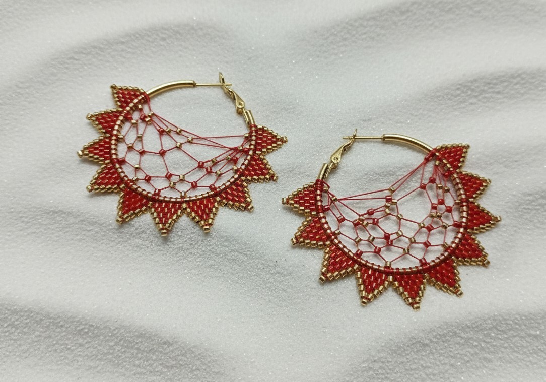 Pendientes Atrapasueños Drac Rojo