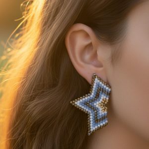 Pendientes Star Azul