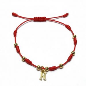 Pulsera Franciscana Rojo Inicial Chapada