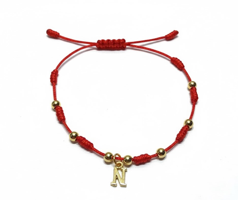 Pulsera Franciscana Rojo Inicial Chapada