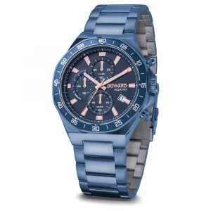 reloj duward azul cronografo