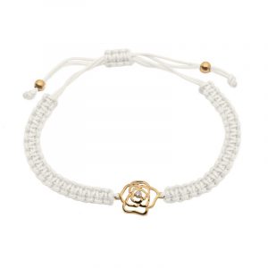 Pulsera Rose Chapada en Blanco